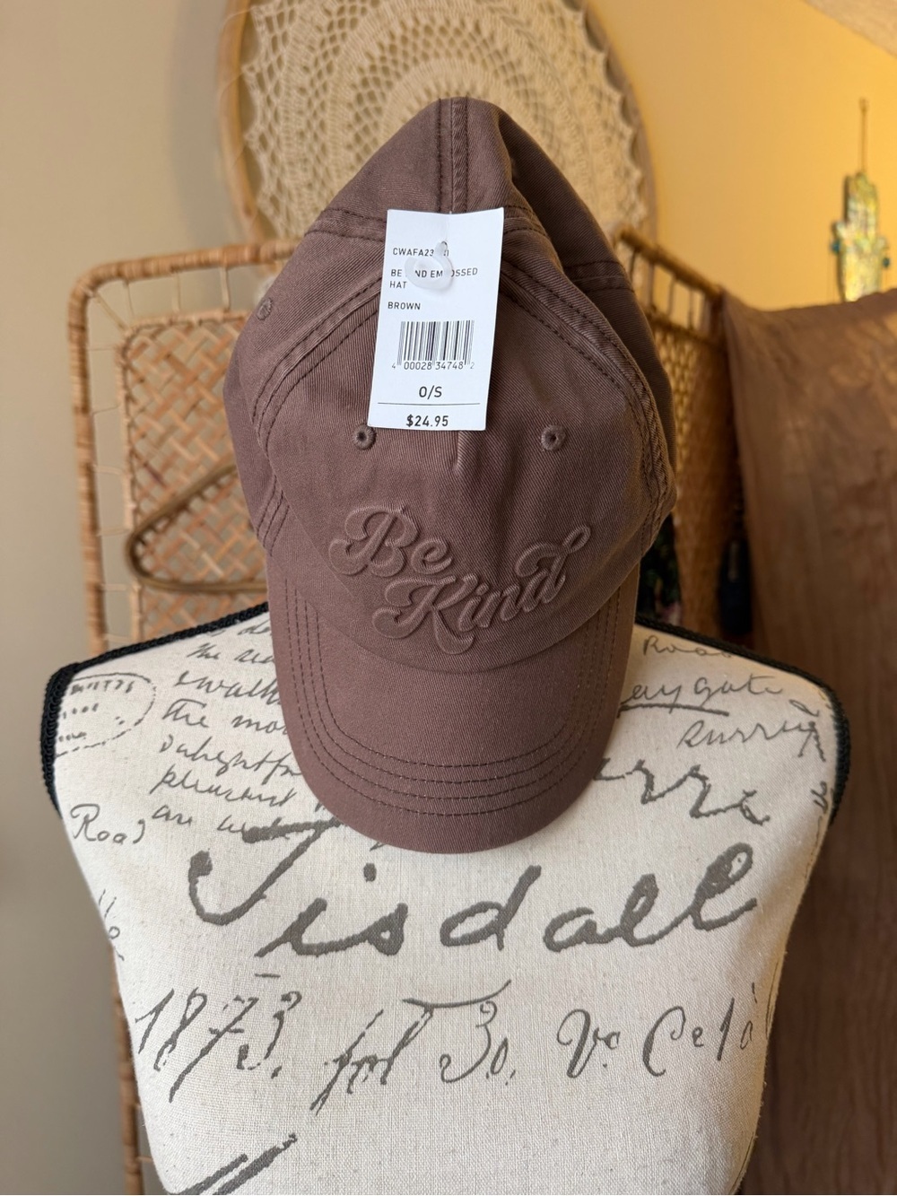 Be Kind Cleo and Wolf Brown Hat